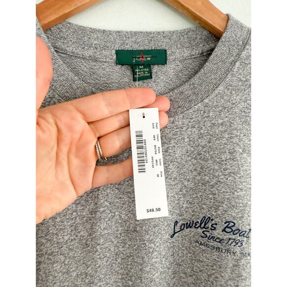 J.Crew | NWT Lowell's Boat Shop Graphic Tee Gray | Sz M - Picture 4 of 8